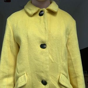 Zara Kids Yellow Peacoat